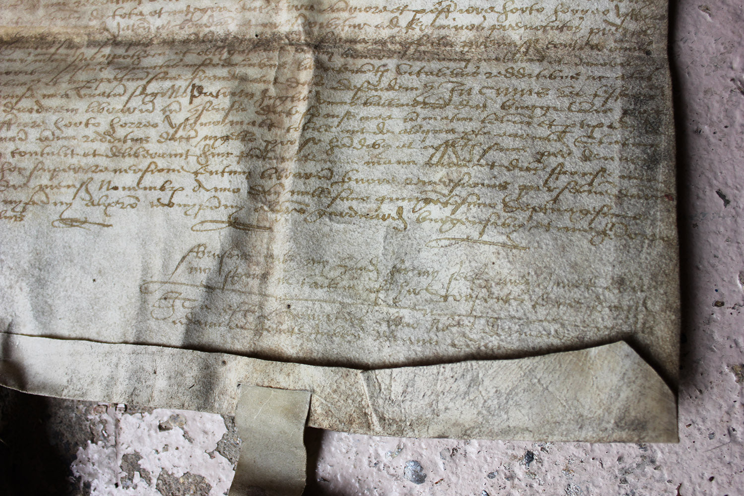 A 16thC Scottish Charter of Sale Document by Henry Eldar c.1575