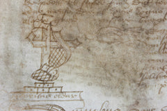 A 16thC Scottish Charter of Sale Document by Henry Eldar c.1575