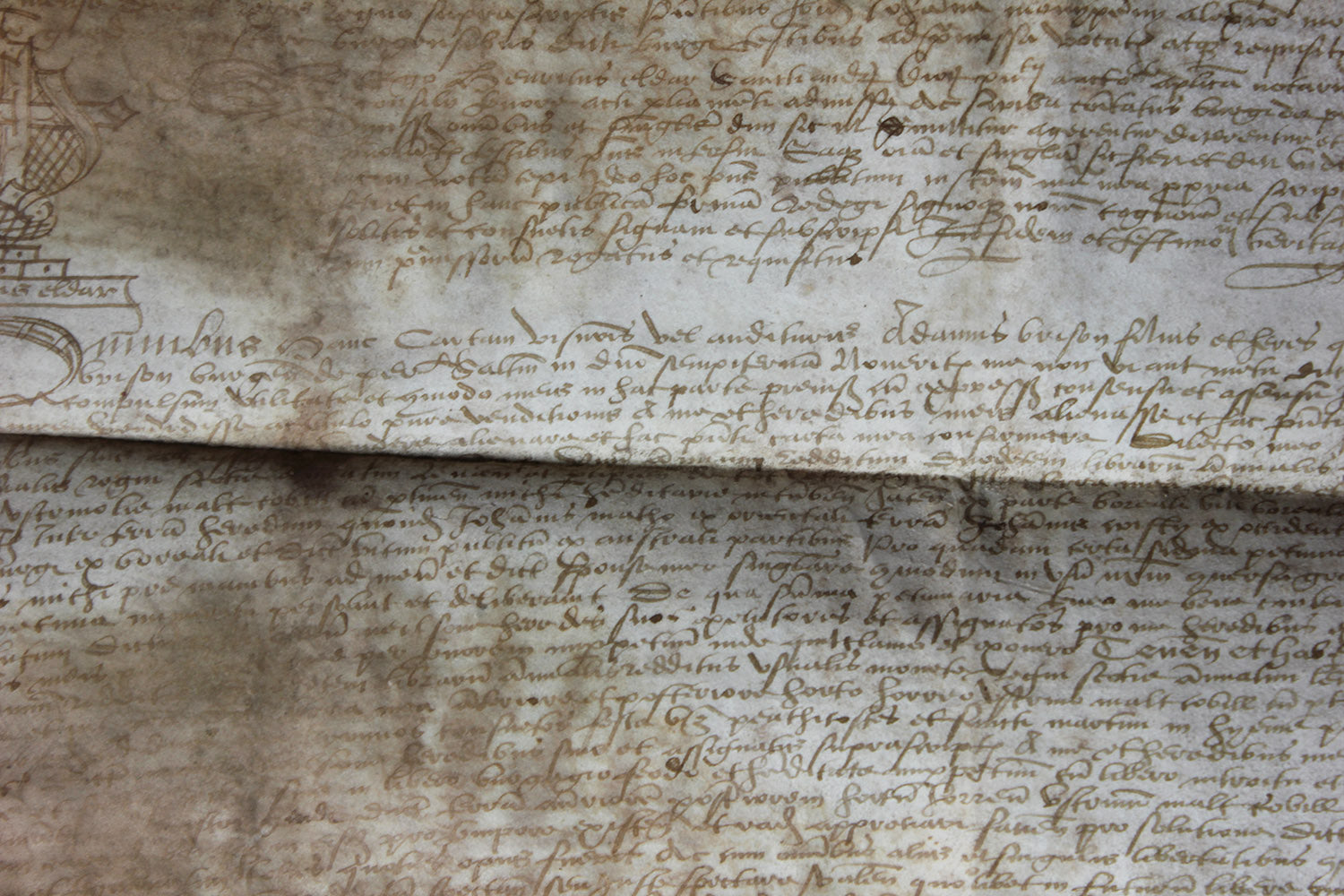 A 16thC Scottish Charter of Sale Document by Henry Eldar c.1575