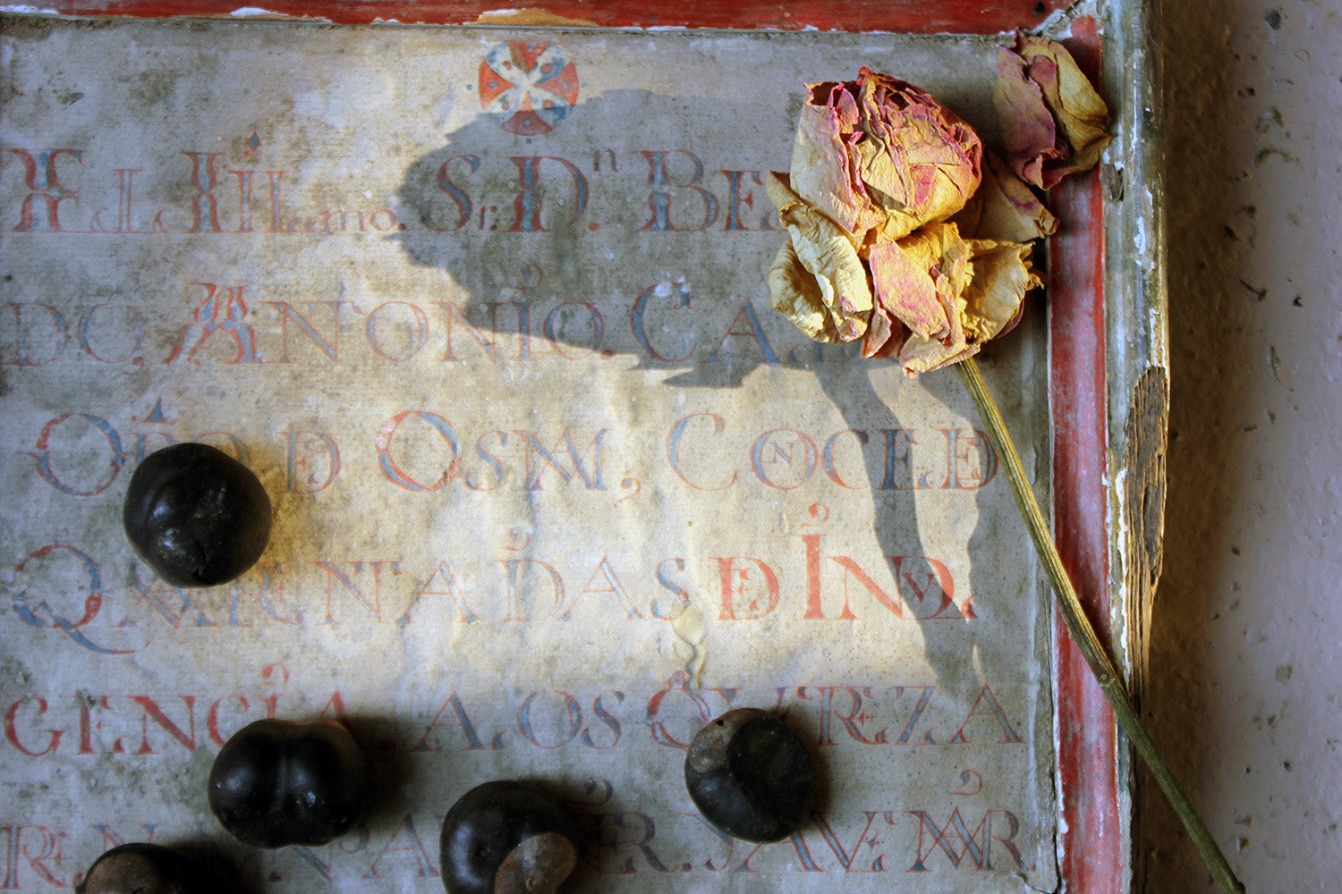 A 17thC Italian Framed Altar Devotional Fragment