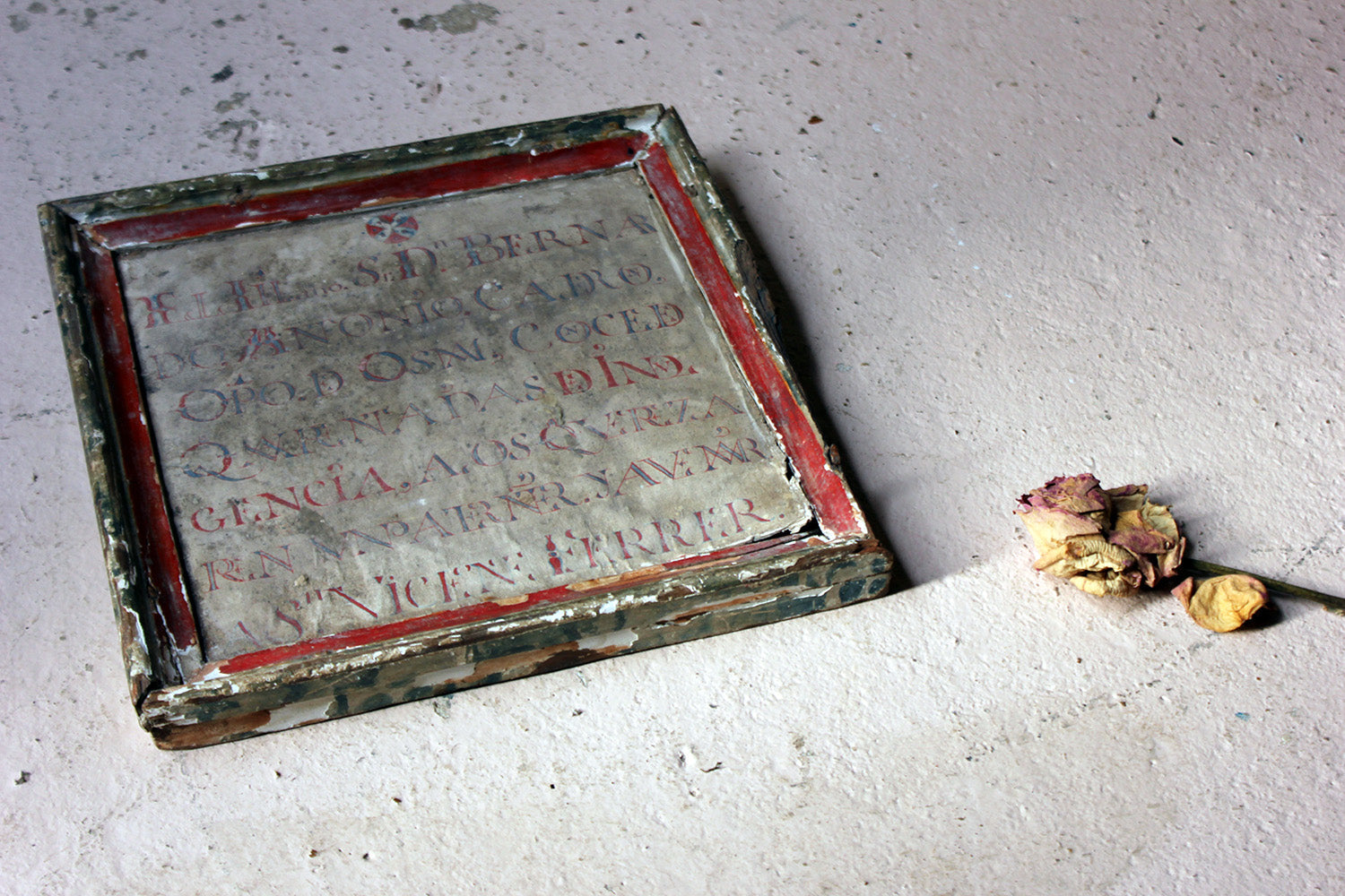 A 17thC Italian Framed Altar Devotional Fragment