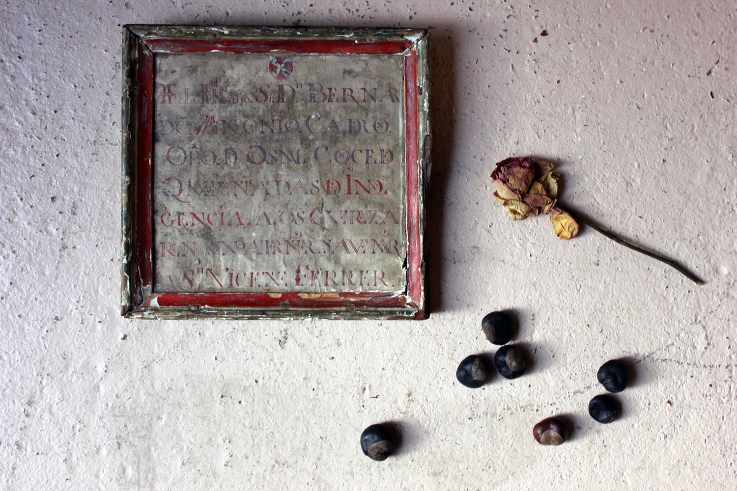 A 17thC Italian Framed Altar Devotional Fragment