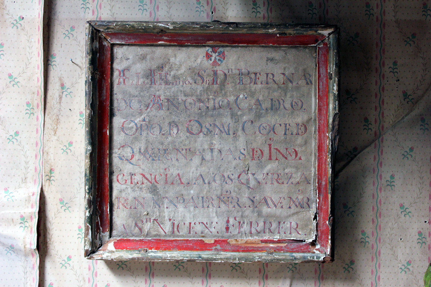 A 17thC Italian Framed Altar Devotional Fragment