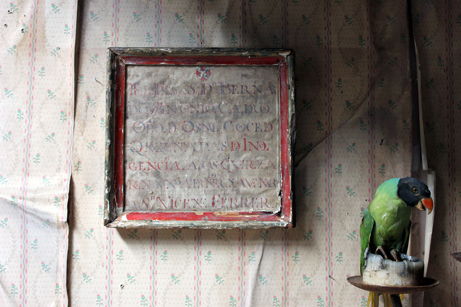 A 17thC Italian Framed Altar Devotional Fragment