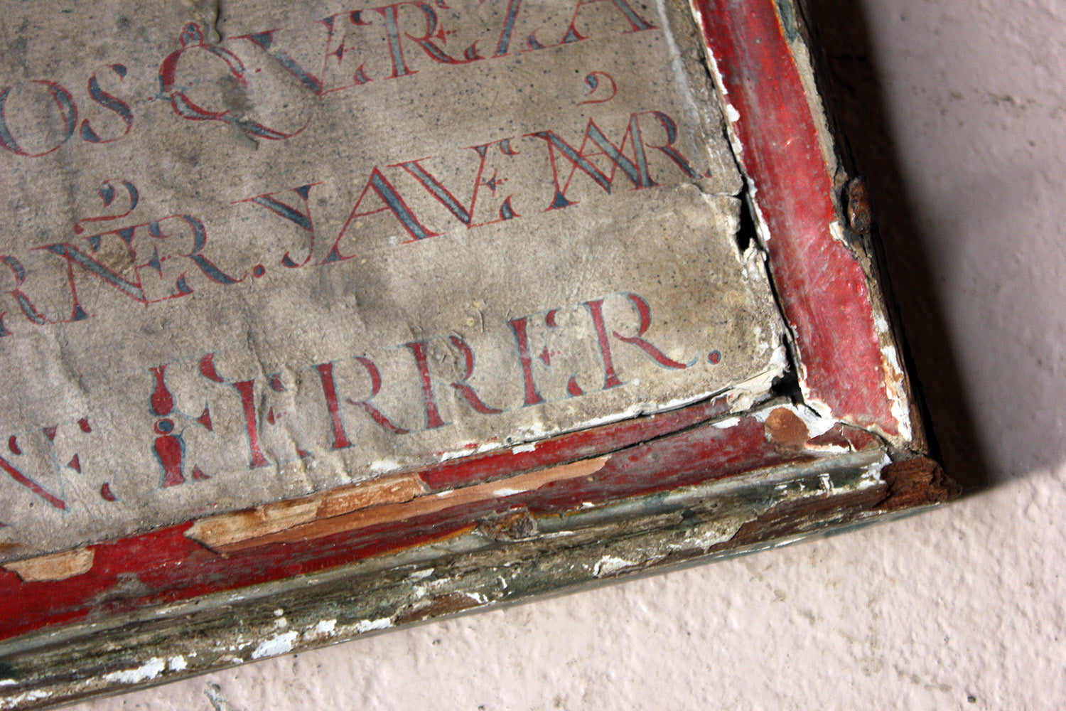 A 17thC Italian Framed Altar Devotional Fragment