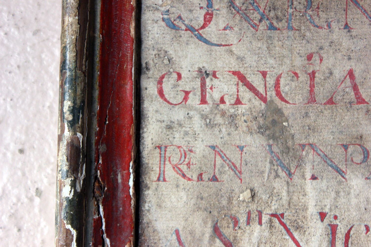 A 17thC Italian Framed Altar Devotional Fragment