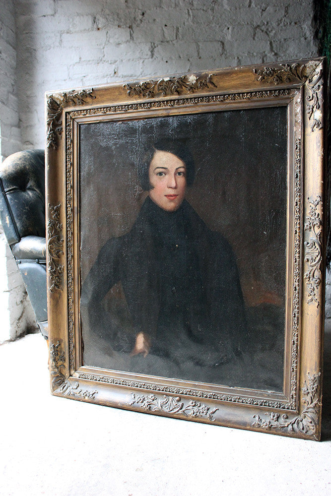 A Good 19thC English School Oil on Canvas Portrait of a Gentleman c.1830-40