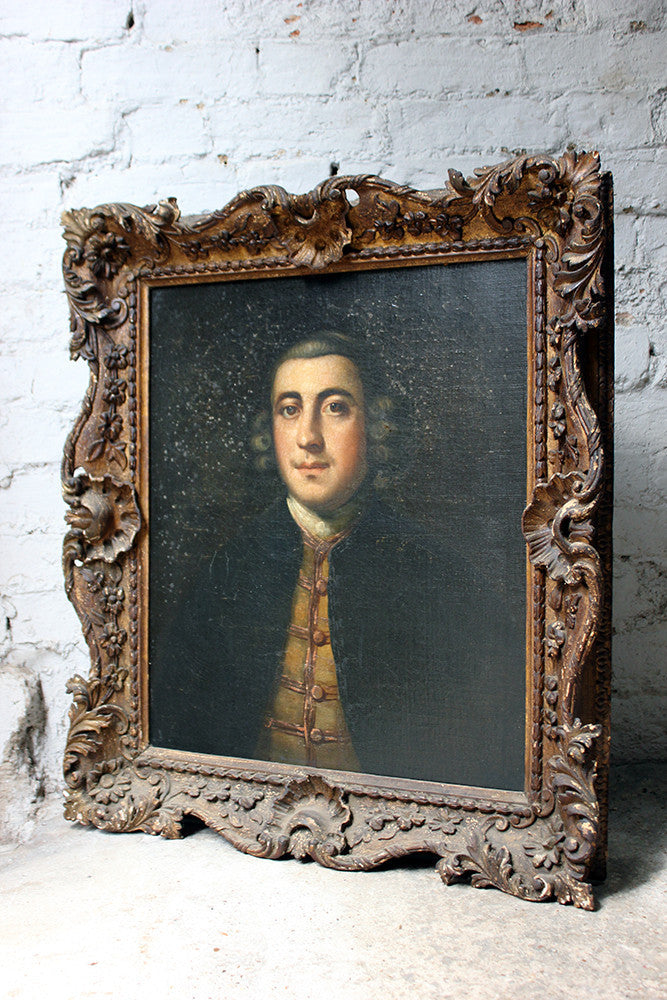A Fine Mid 18thC Provincial English School Oil on Canvas Portrait of Lumley Arnold (1723-81), c.1760-70