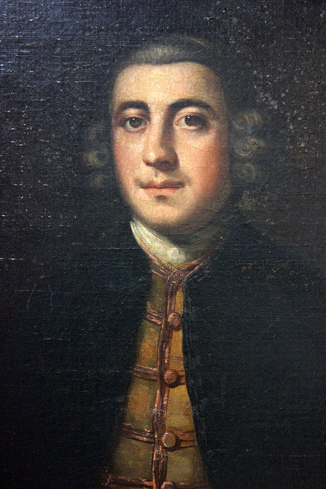 A Fine Mid 18thC Provincial English School Oil on Canvas Portrait of Lumley Arnold (1723-81), c.1760-70