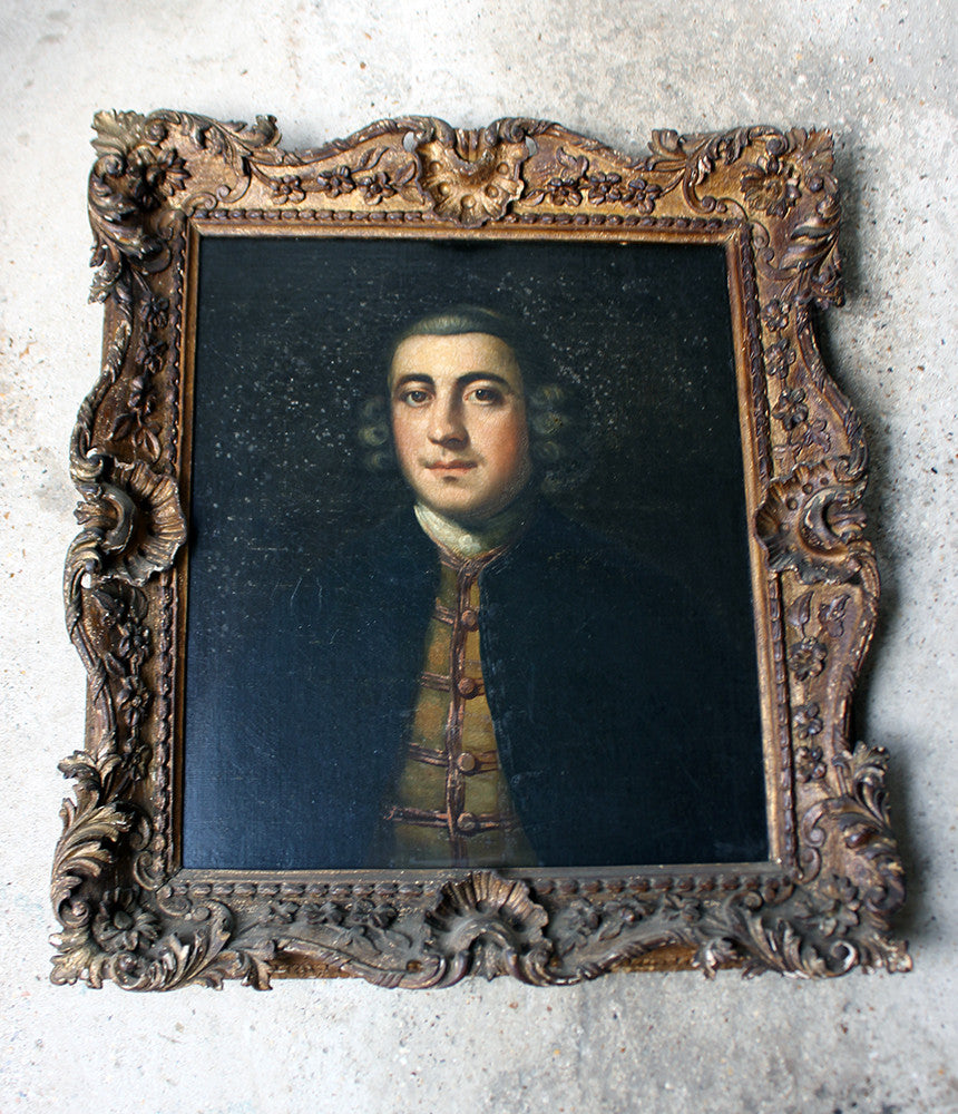A Fine Mid 18thC Provincial English School Oil on Canvas Portrait of Lumley Arnold (1723-81), c.1760-70