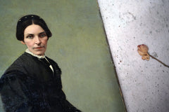 A 19thC Continental School Oil on Canvas Portrait of a Lady c.1860-70