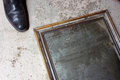 A 19thC Italian Silver Gilt Rectangular Wall Mirror c.1870
