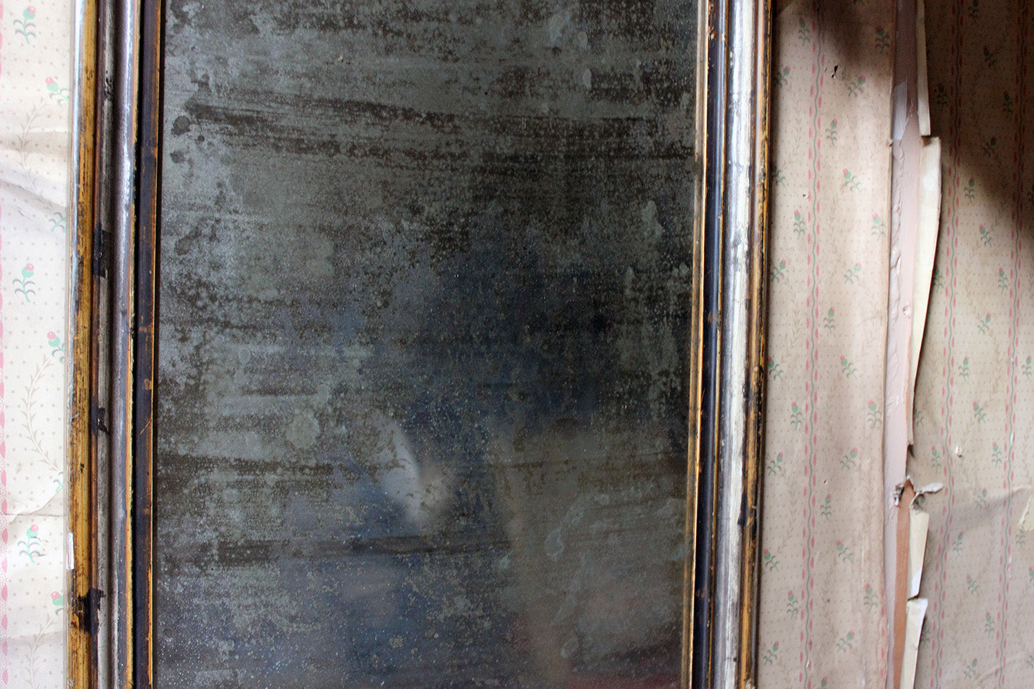 A 19thC Italian Silver Gilt Rectangular Wall Mirror c.1870