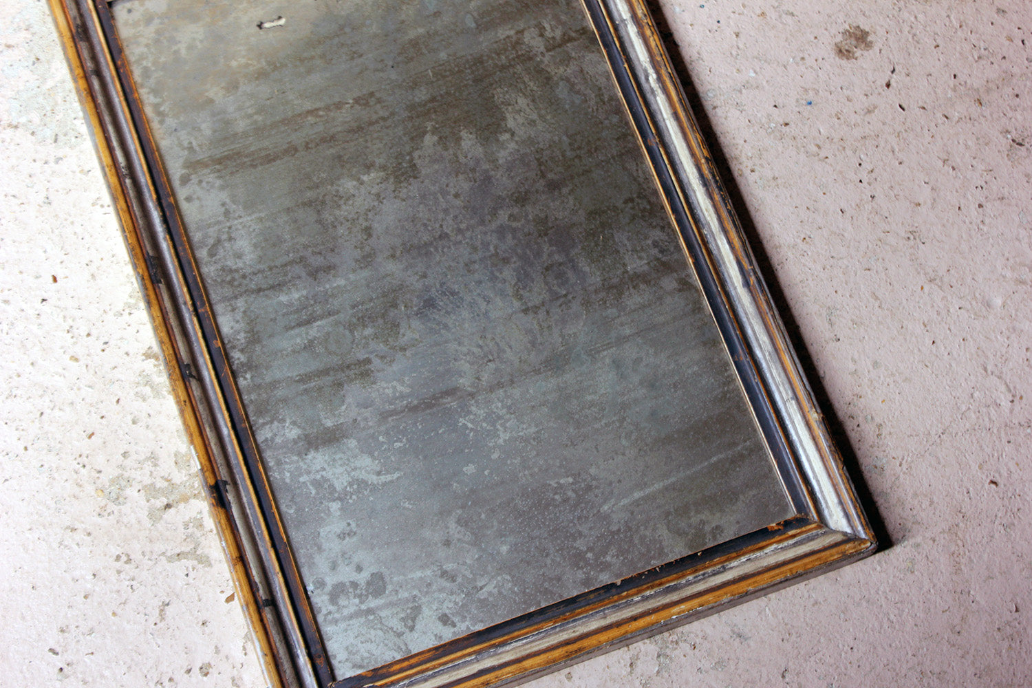 A 19thC Italian Silver Gilt Rectangular Wall Mirror c.1870