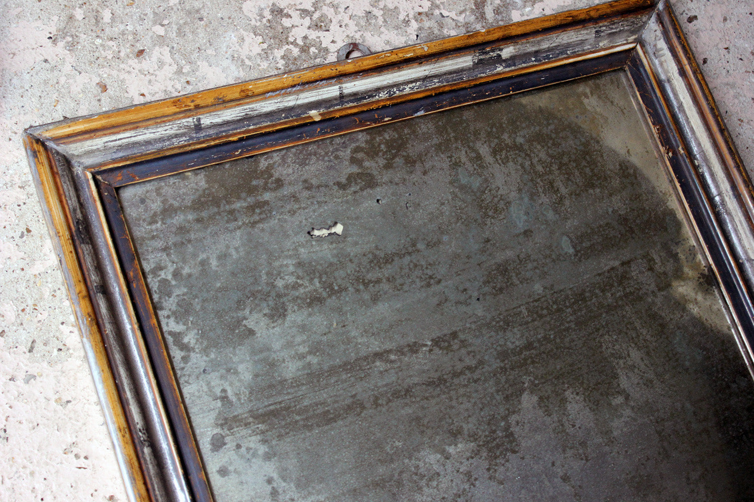A 19thC Italian Silver Gilt Rectangular Wall Mirror c.1870