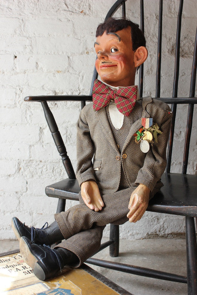A Fine Quality Early 20th Cased Ventriloquist's Dummy; 'The Davenport No.2' by Leonard Insull
