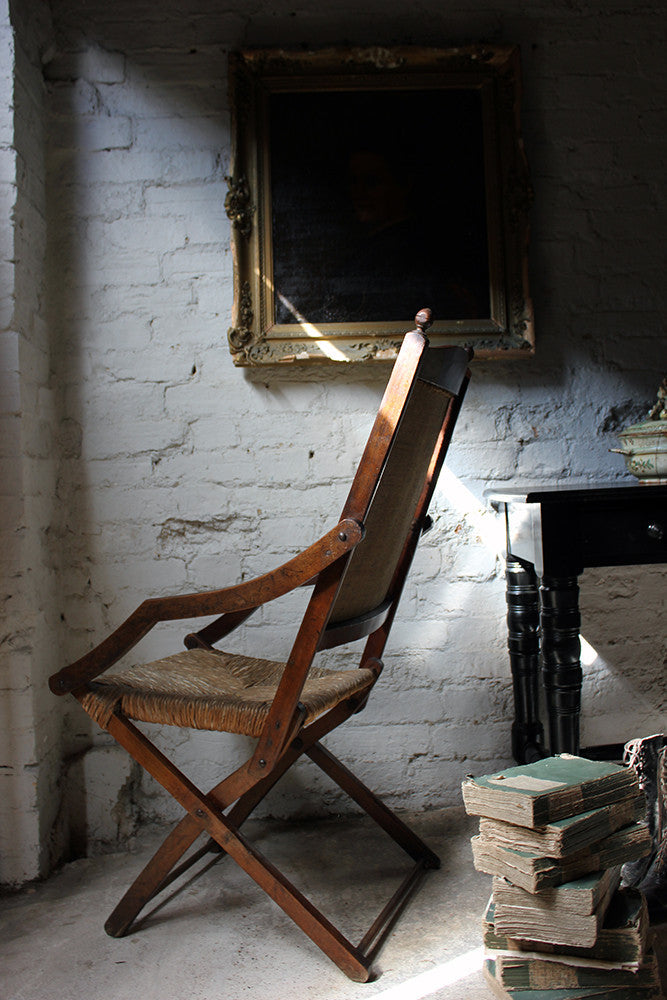 A Charming c.1900 Arts & Crafts Period Oak Open Armchair