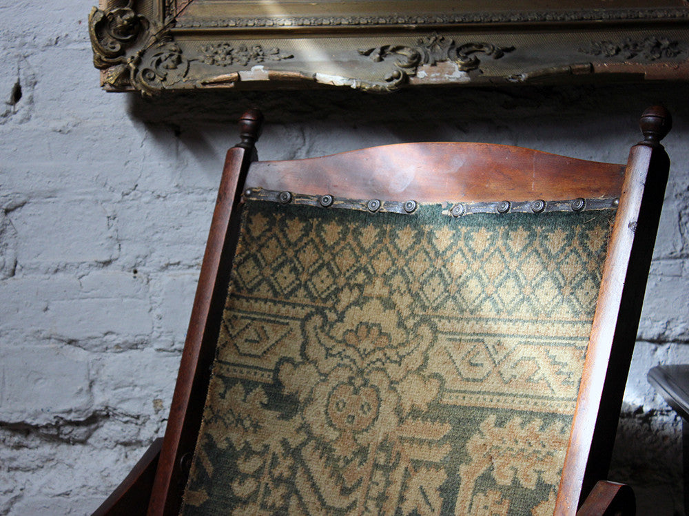 A Charming c.1900 Arts & Crafts Period Oak Open Armchair