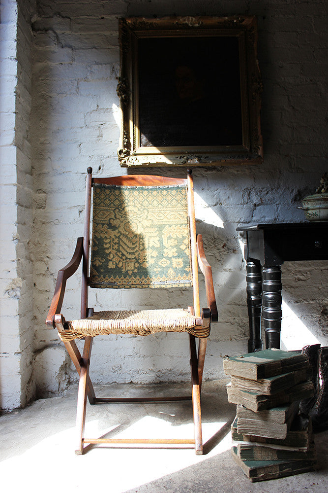 A Charming c.1900 Arts & Crafts Period Oak Open Armchair