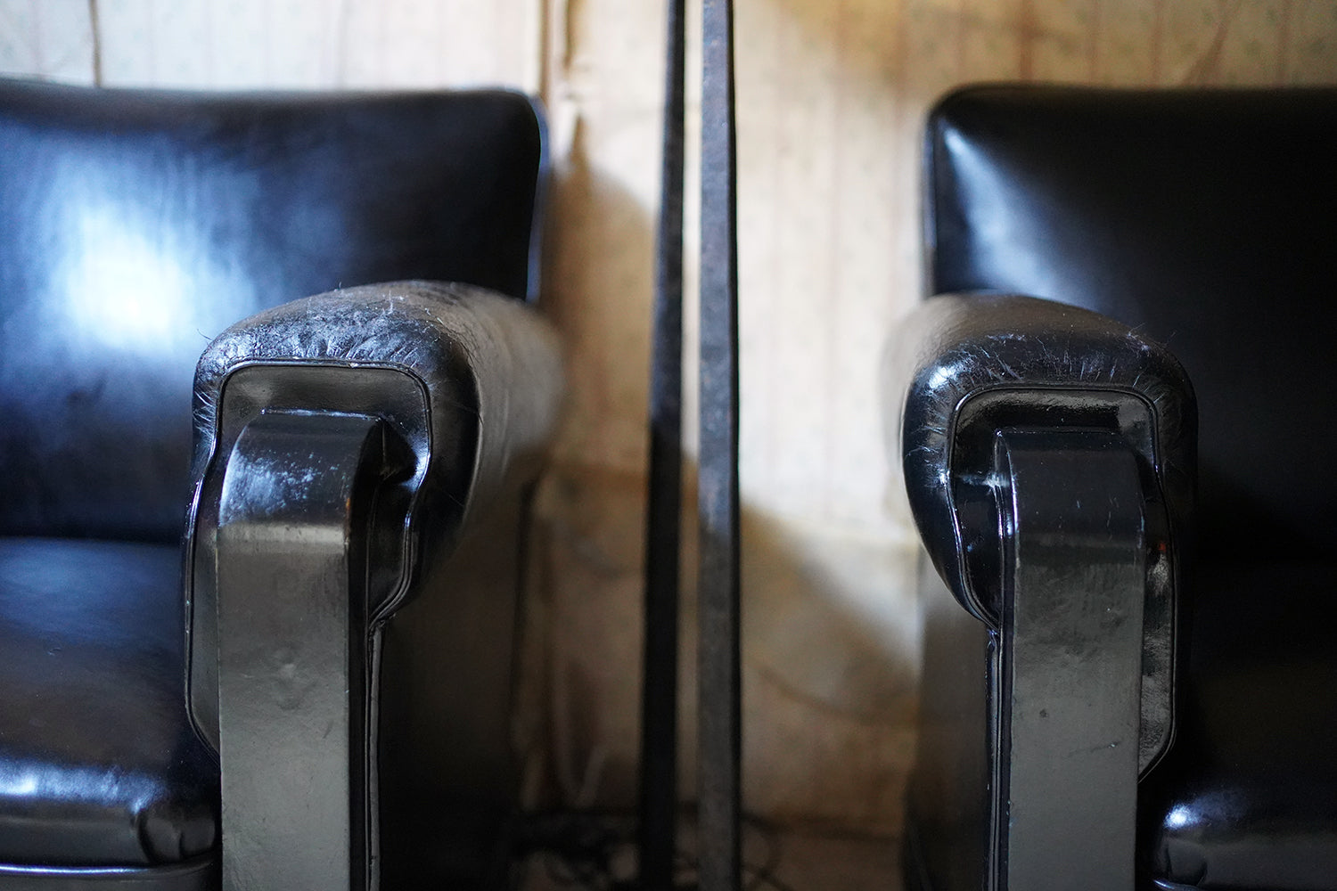 A Good Pair of French Art Deco Period Leather Club Armchairs c.1930