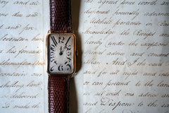 A 9ct Gold Art Deco Gentleman's Wristwatch; London 1924