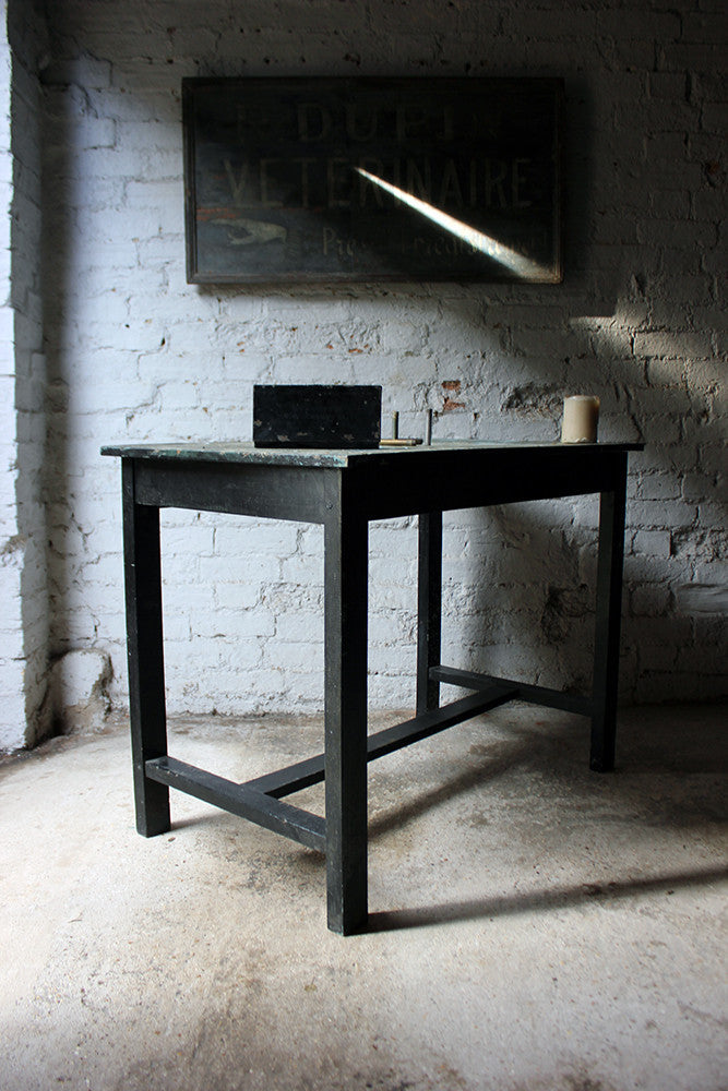A Fantastic French Early 20thC Painted Pine Artist's Studio Table c.1900-20