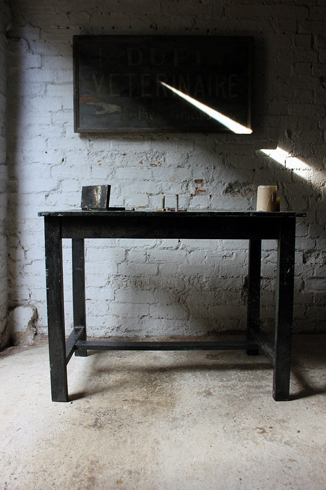 A Fantastic French Early 20thC Painted Pine Artist's Studio Table c.1900-20
