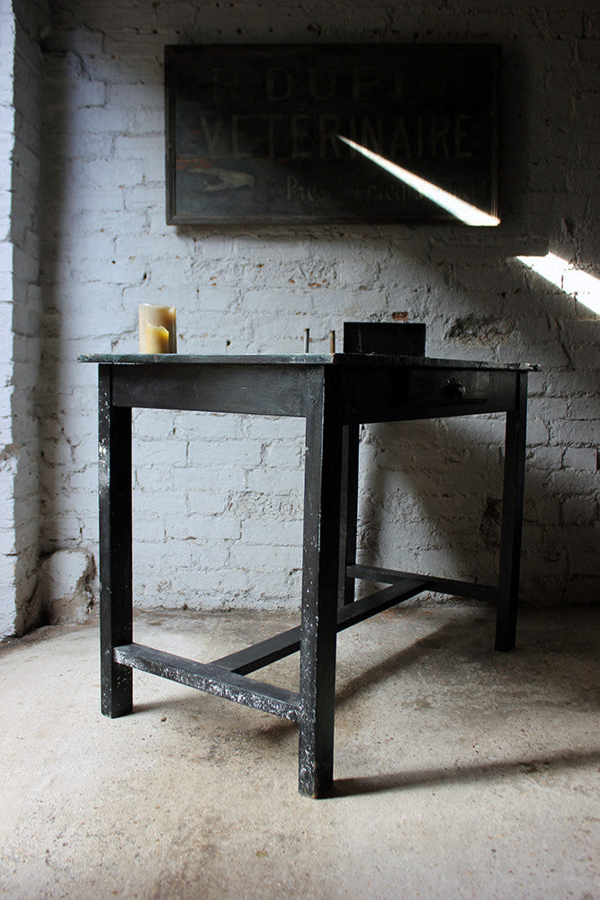 A Fantastic French Early 20thC Painted Pine Artist's Studio Table c.1900-20