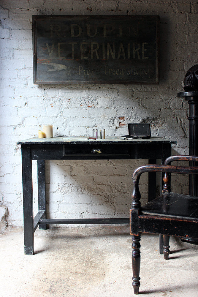 A Fantastic French Early 20thC Painted Pine Artist's Studio Table c.1900-20