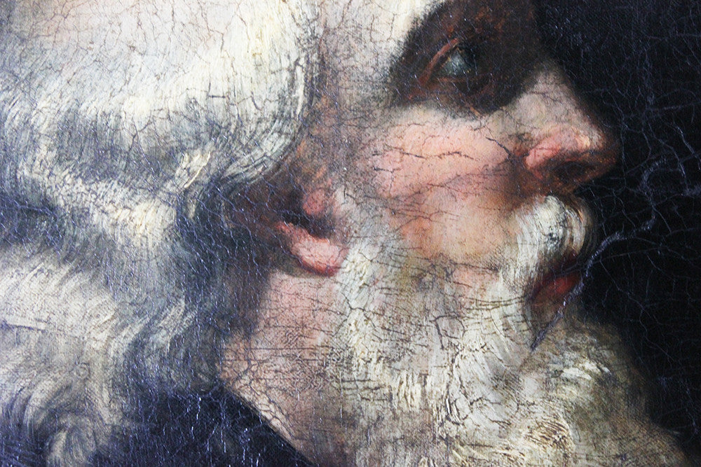 A Good Early 19thC European School Oil on Canvas Portrait of a Bearded Gentleman