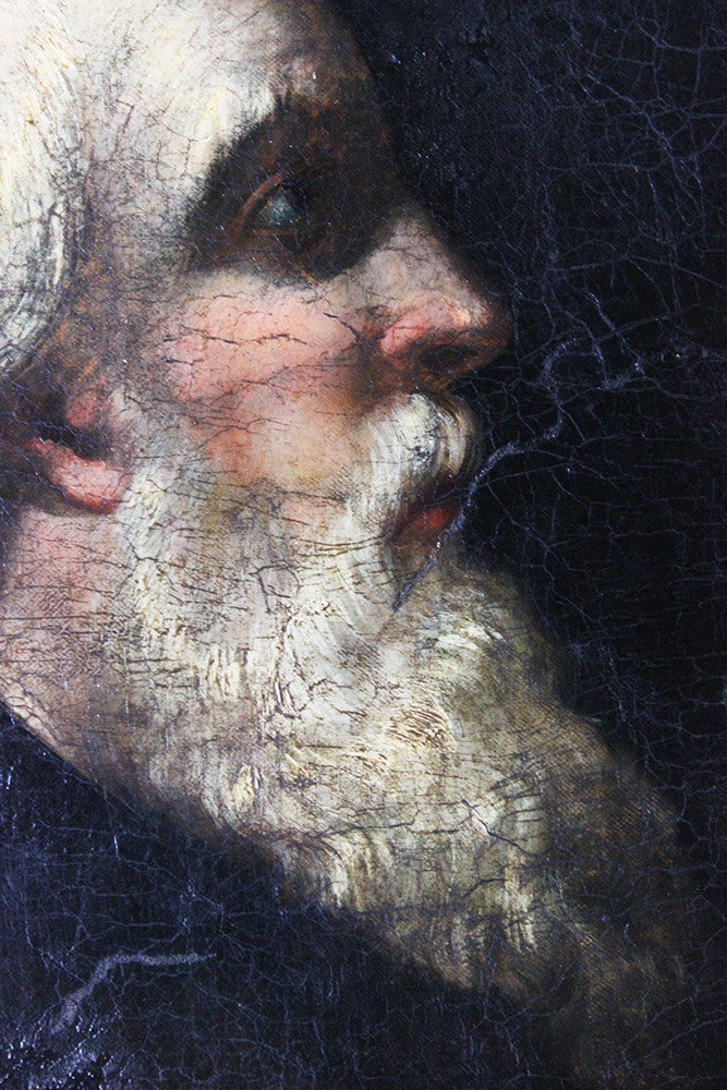 A Good Early 19thC European School Oil on Canvas Portrait of a Bearded Gentleman