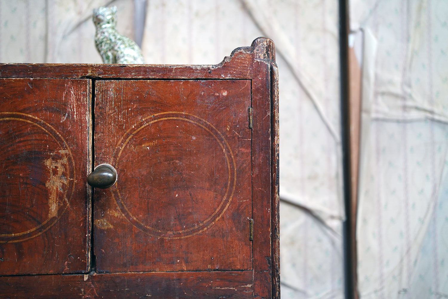 A George III Painted Pine Bedside Commode c.1780