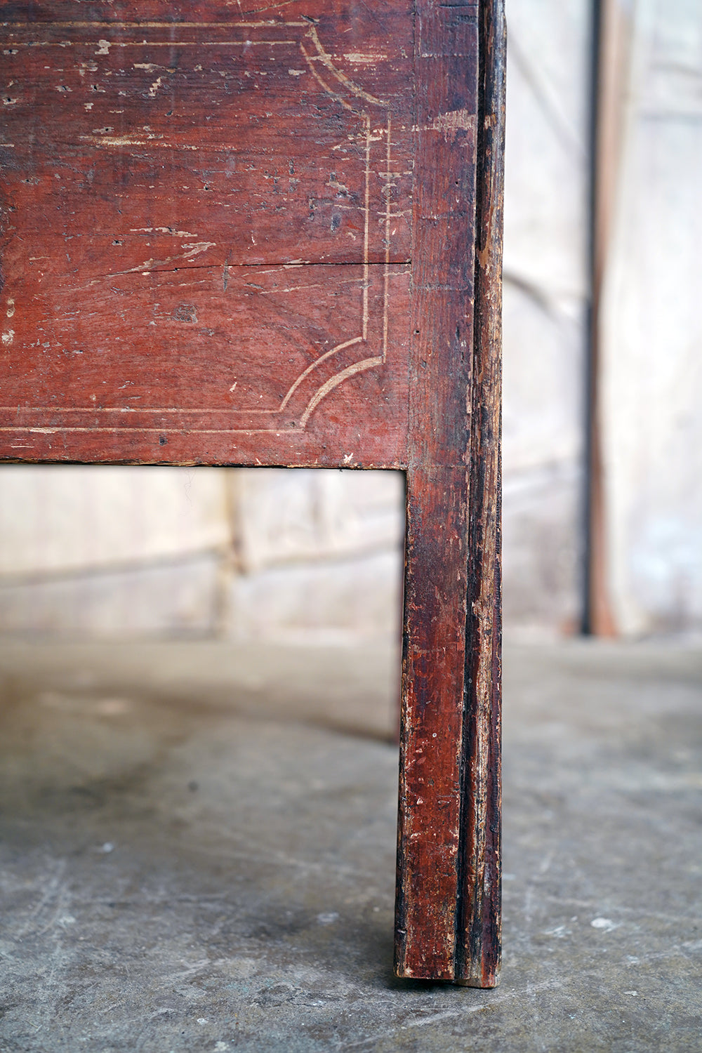 A George III Painted Pine Bedside Commode c.1780