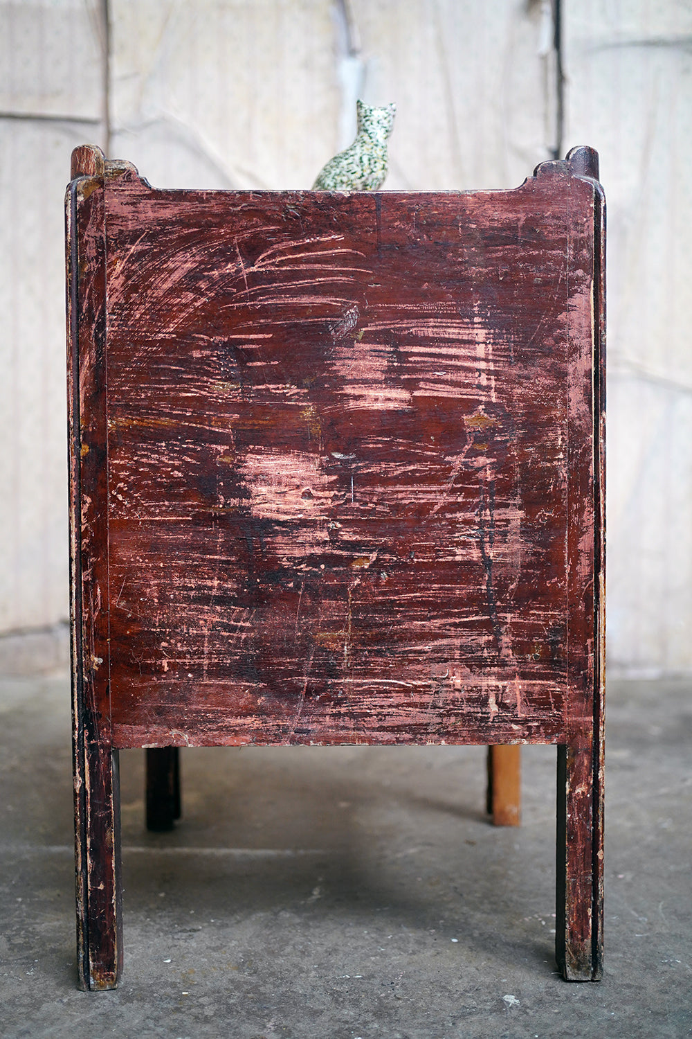 A George III Painted Pine Bedside Commode c.1780