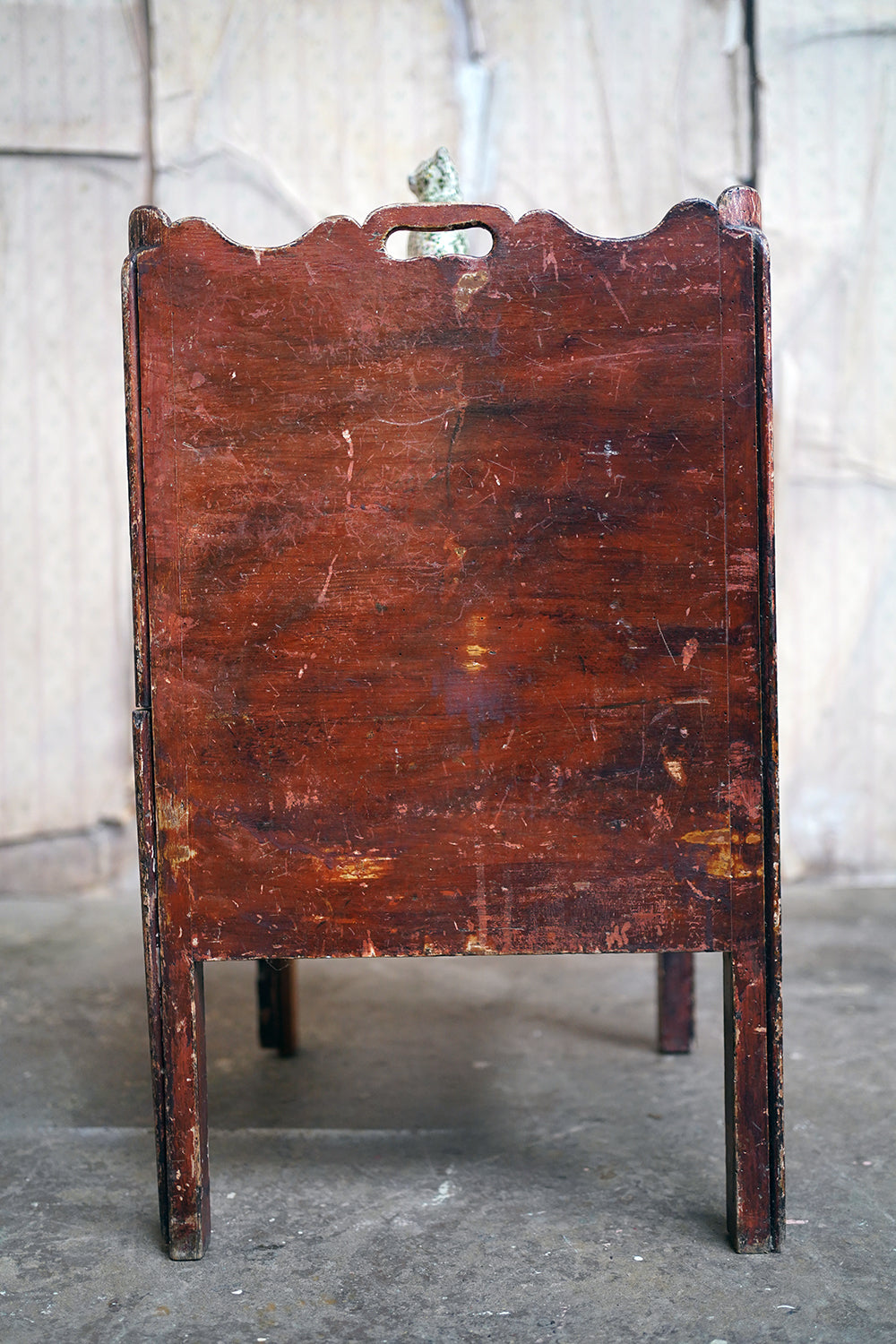 A George III Painted Pine Bedside Commode c.1780