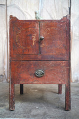 A George III Painted Pine Bedside Commode c.1780