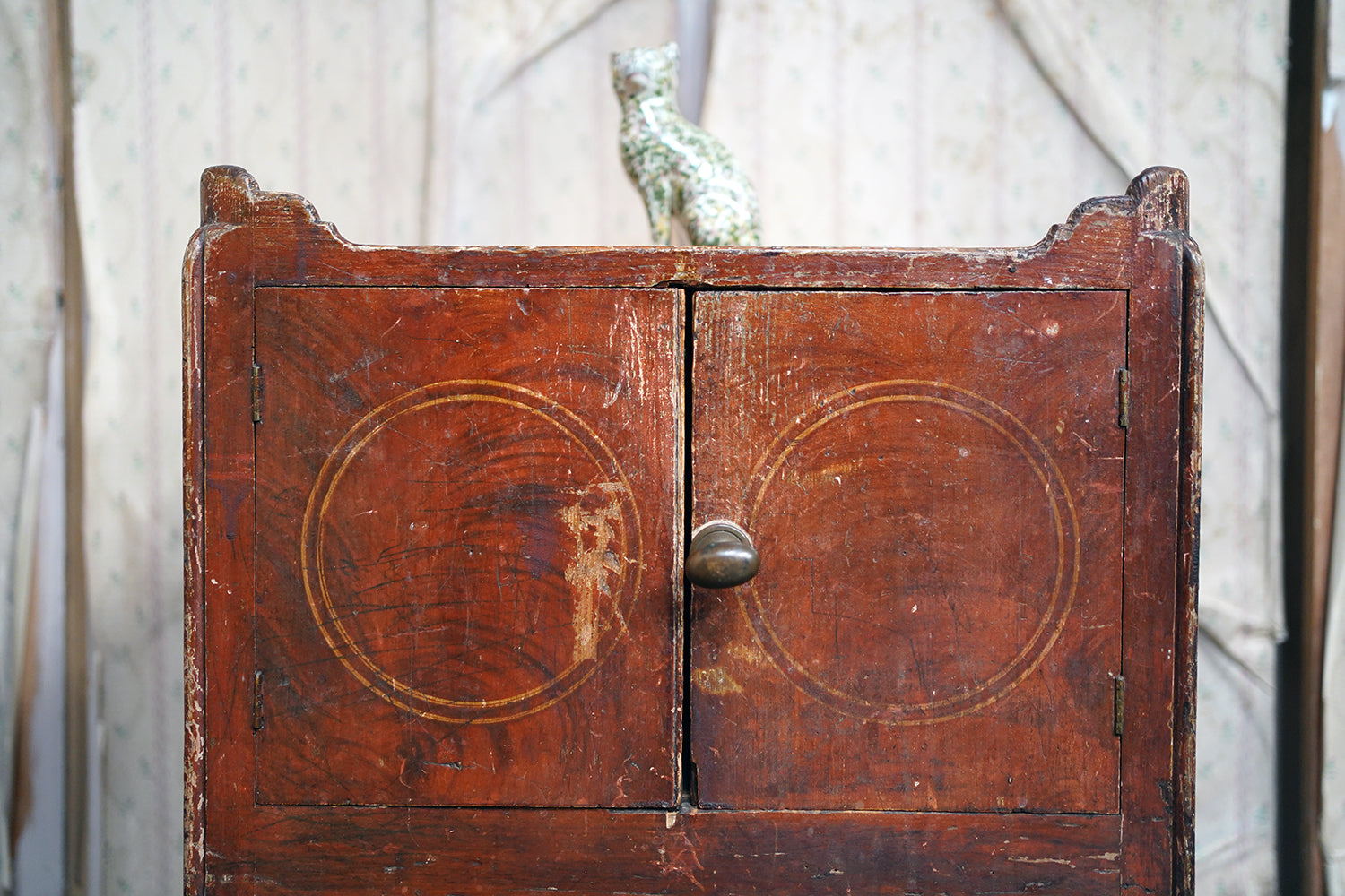A George III Painted Pine Bedside Commode c.1780