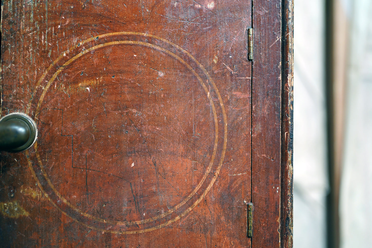 A George III Painted Pine Bedside Commode c.1780