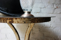 A Good Early 20thC French Cast Iron Industrial Bistro Table