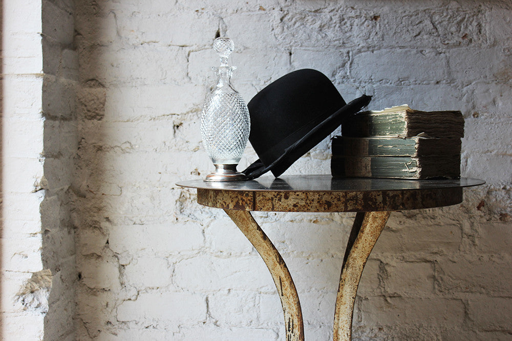 A Good Early 20thC French Cast Iron Industrial Bistro Table