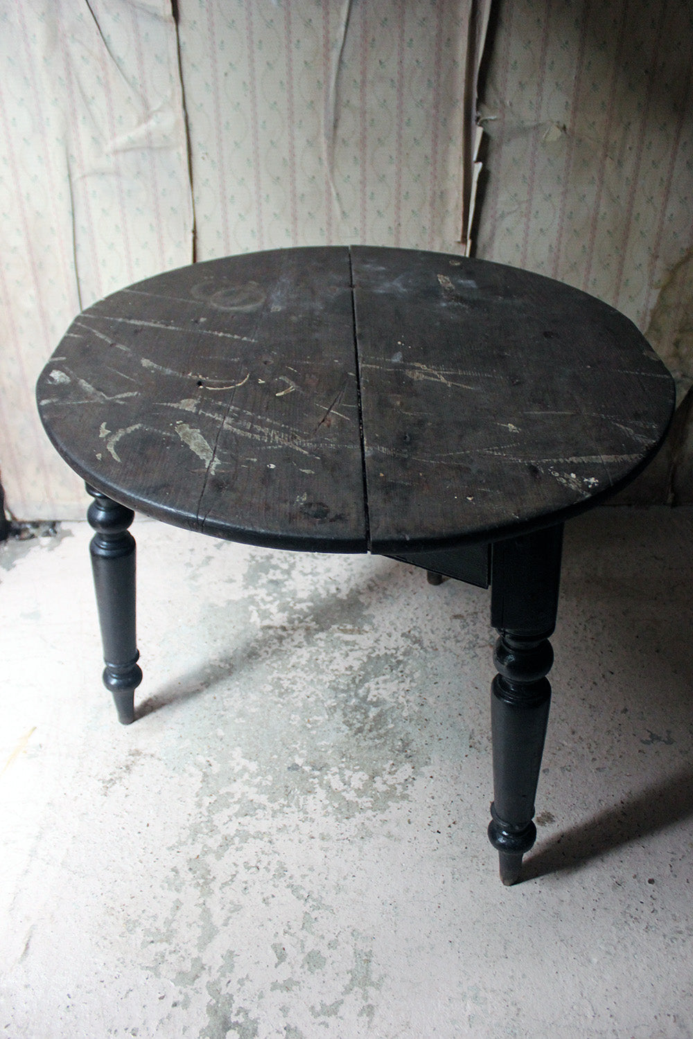 A 19thC Painted Pine Cricket Table c.1850-70