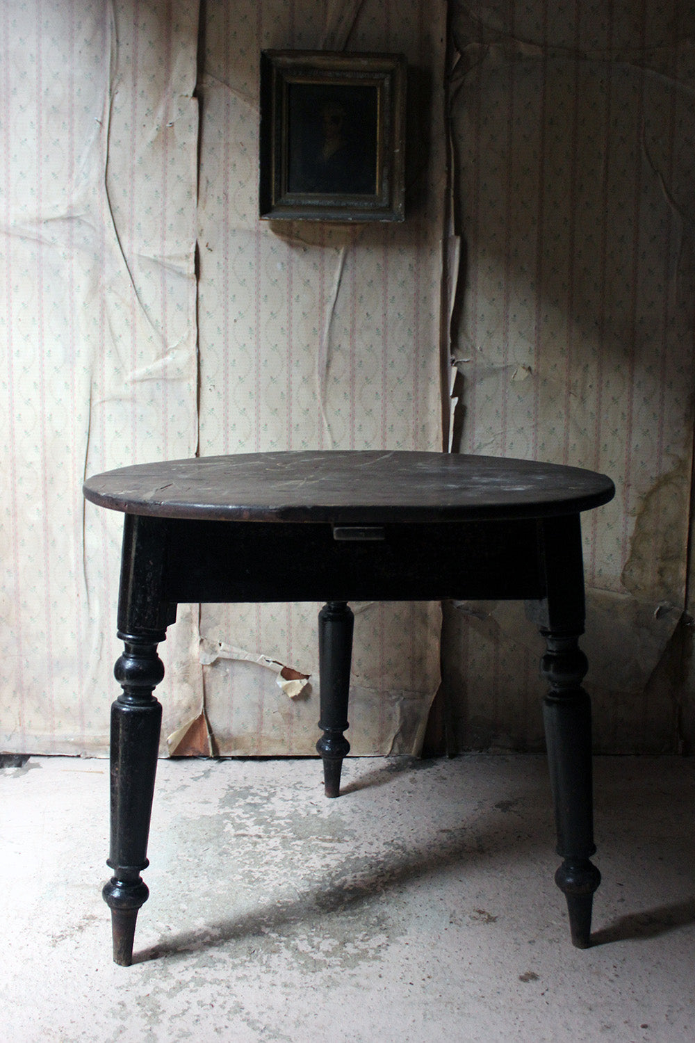 A 19thC Painted Pine Cricket Table c.1850-70