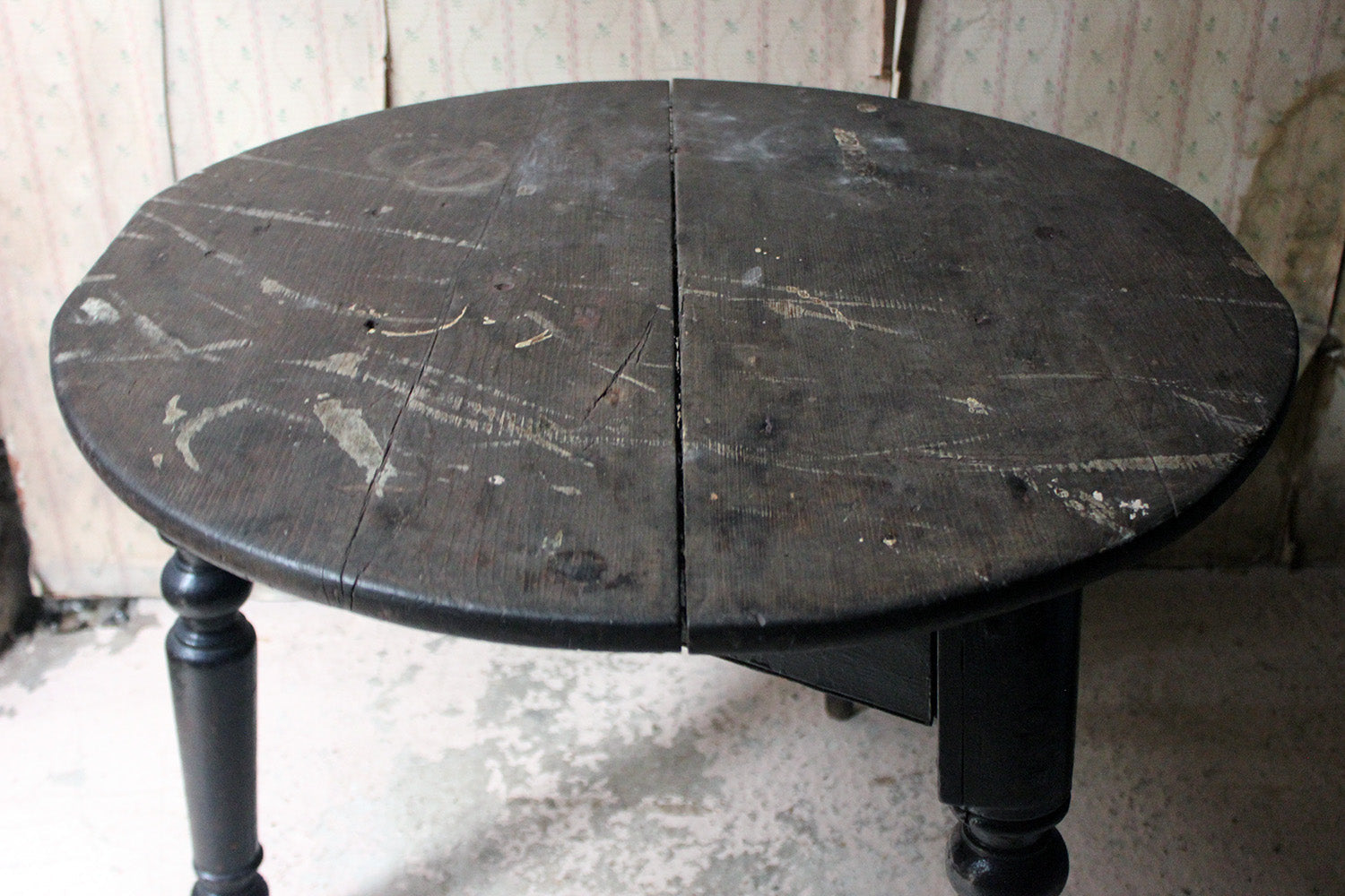 A 19thC Painted Pine Cricket Table c.1850-70