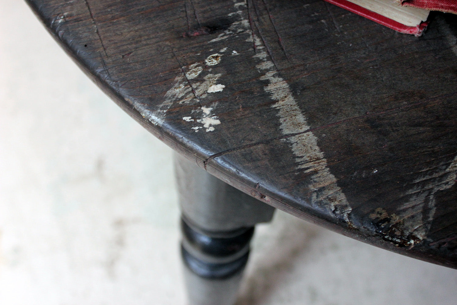 A 19thC Painted Pine Cricket Table c.1850-70