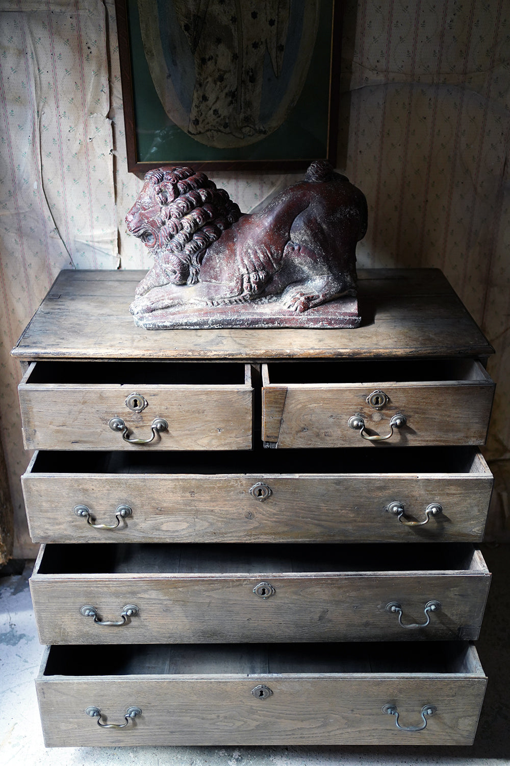 A George III Period Bleached Oak Chest of Drawers c.1790