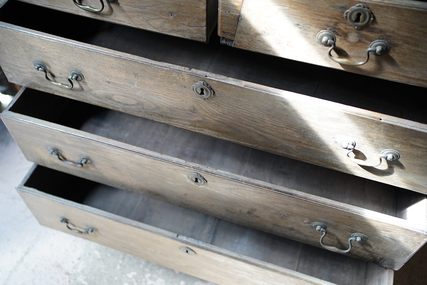 A George III Period Bleached Oak Chest of Drawers c.1790