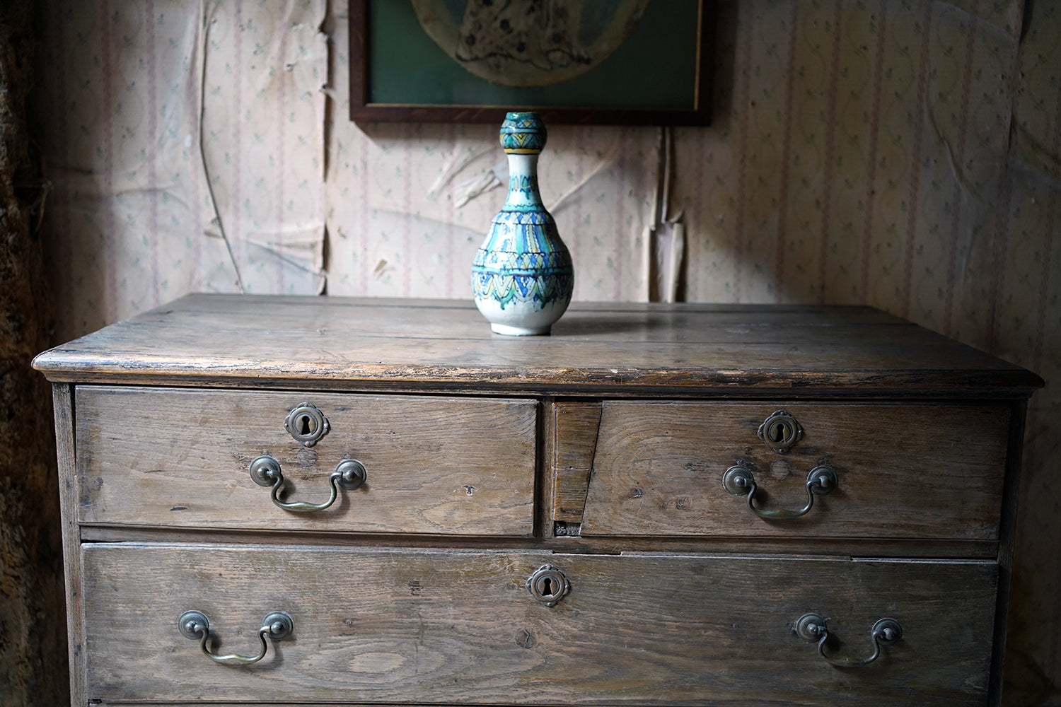 A George III Period Bleached Oak Chest of Drawers c.1790