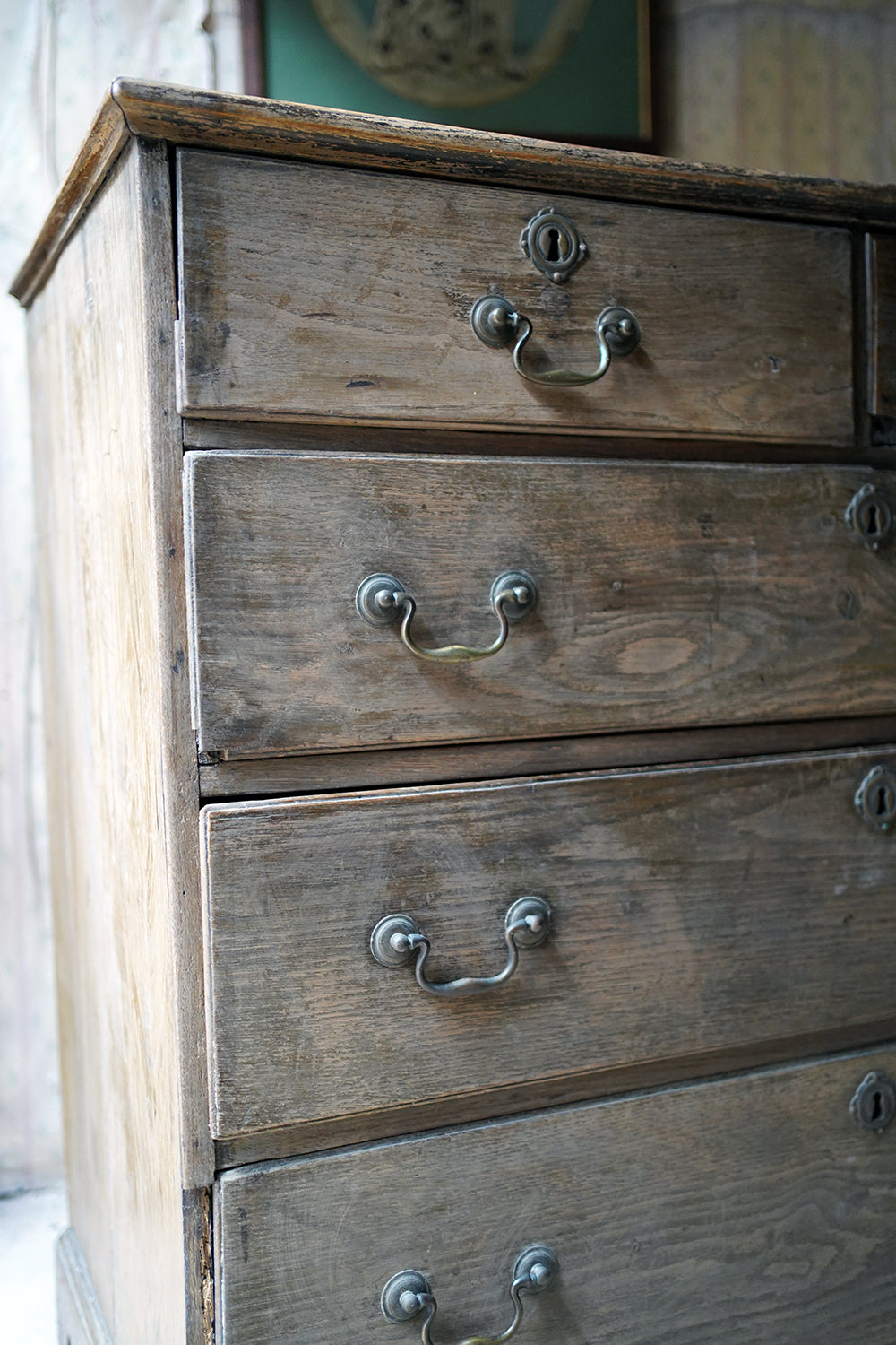 A George III Period Bleached Oak Chest of Drawers c.1790