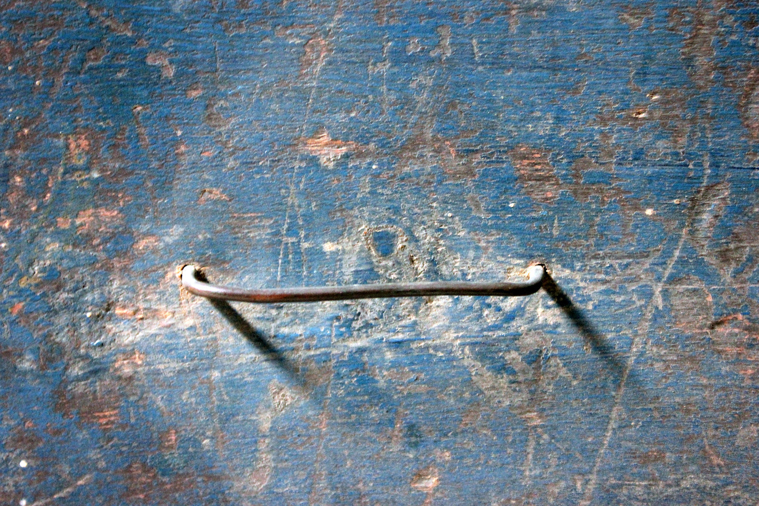 A 19thC Continental Blue Painted Pine Chest of Drawers c.1840