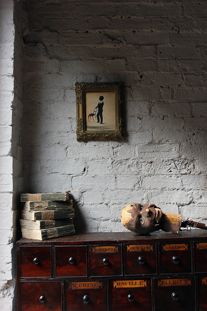 A Charming Regency Period English Silhouette of a Boy c.1825